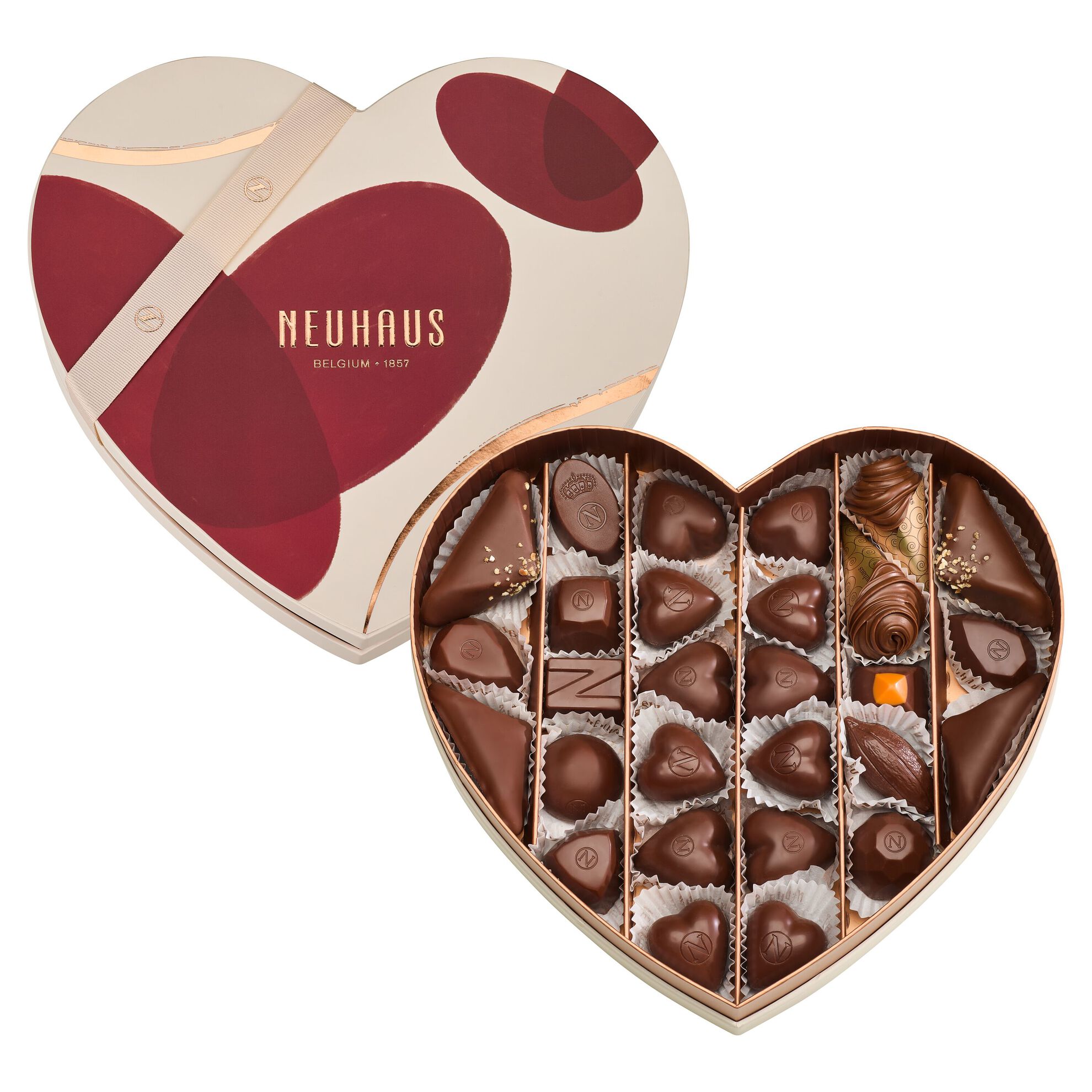Valentine Medium Heart Box Milk image number 01